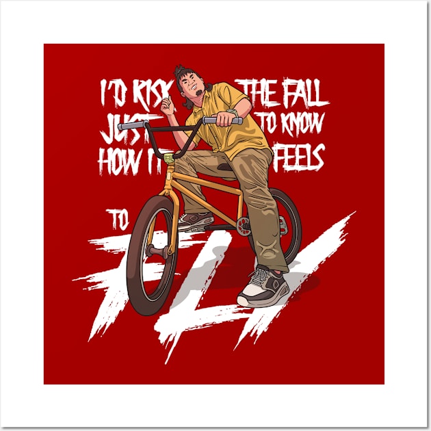 BMX Rider Said I had Risk The Fall Just to Know How it Feels to Fly on his bicycle Wall Art by ActivLife